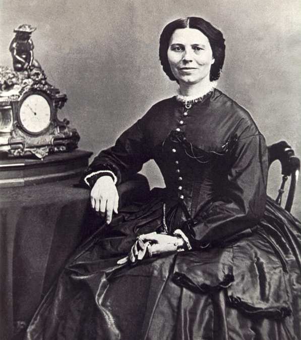 Clara Barton pictured in 1865